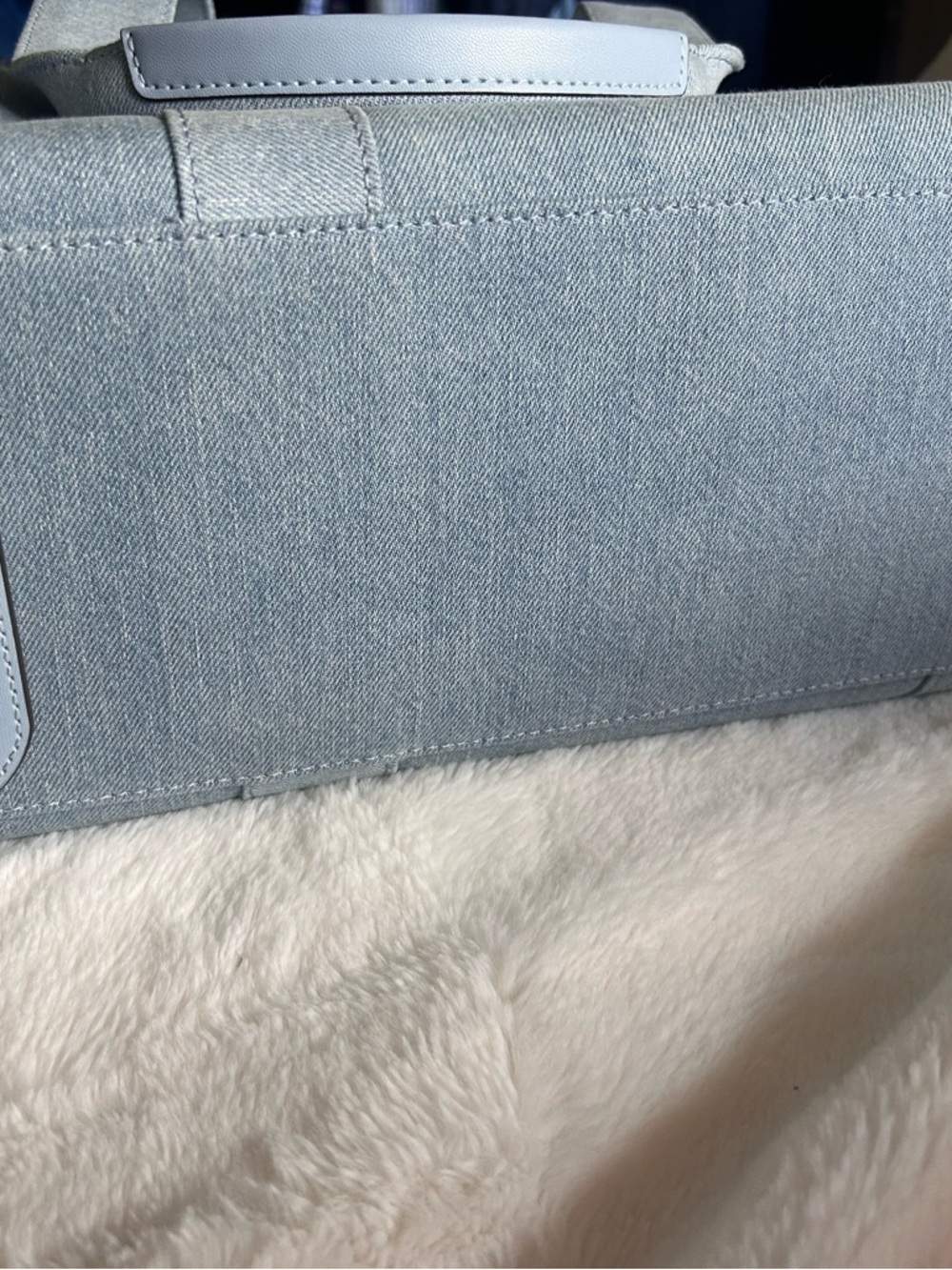 kate spade Light Blue Canvas Tote with Branded Straps - Picture 8 of 8